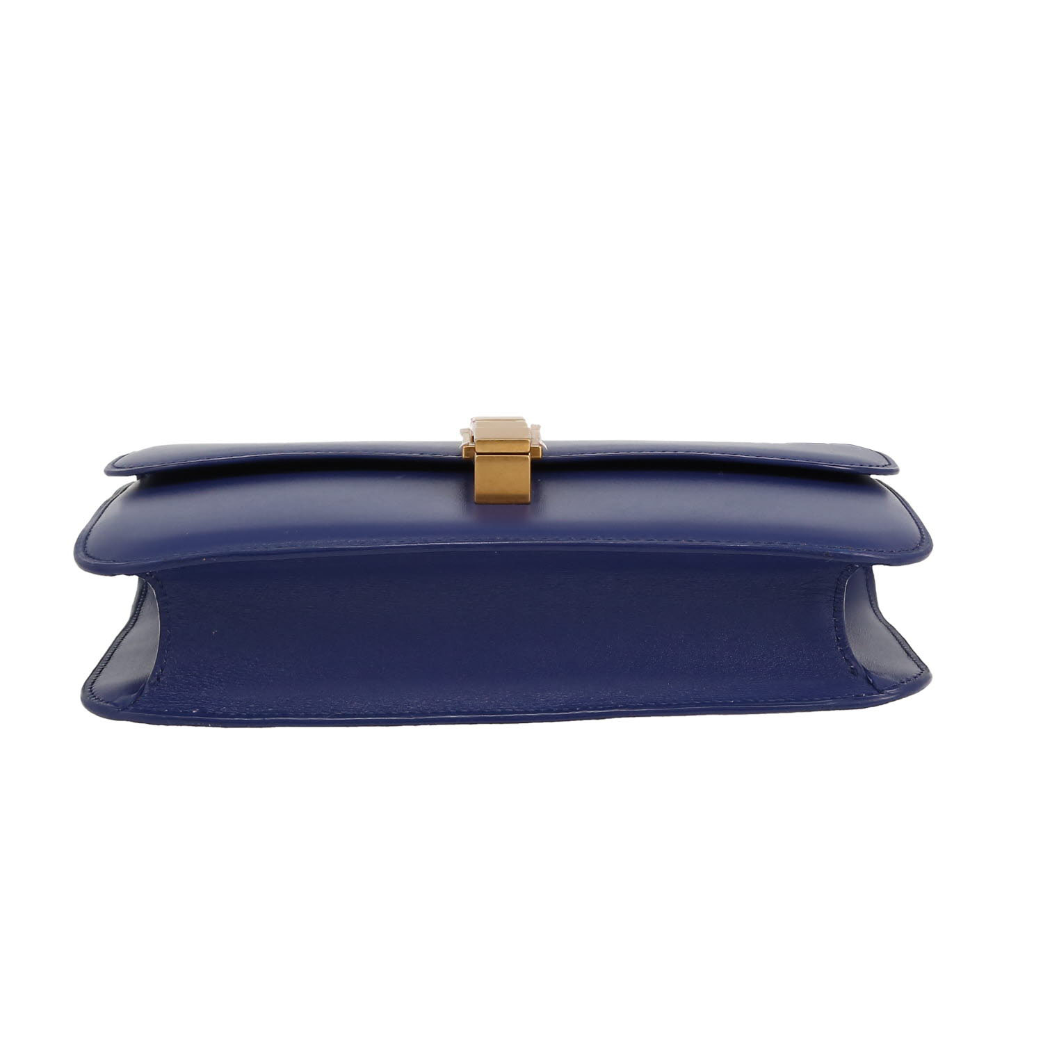 Saint Laurent  Carré Satchel handbag  in blue leather - Detail D1