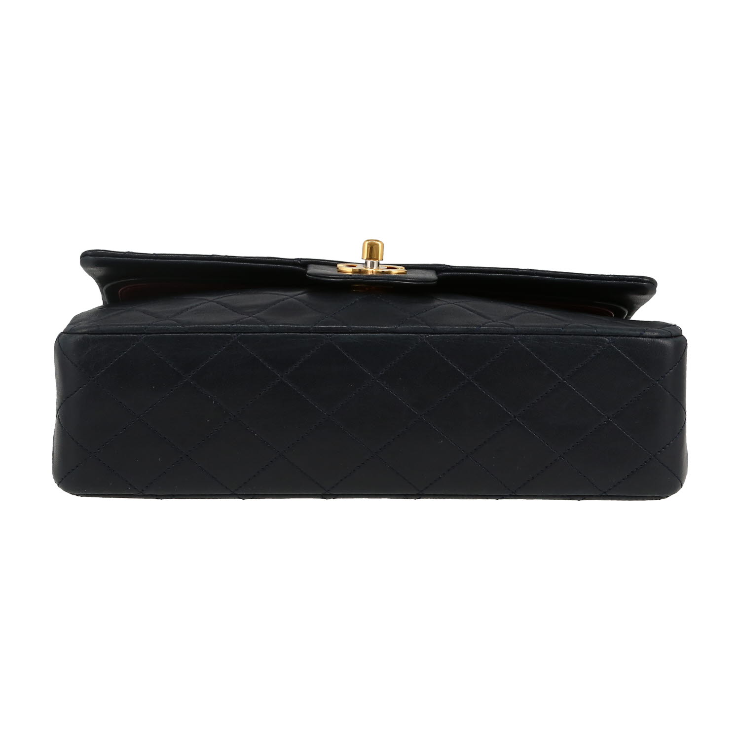 Chanel  Timeless Classic handbag  in navy blue quilted leather - Detail D1