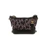 Sac bandoulière Chanel  Gabrielle  petit modèle  en sequin noir et rose et cuir noir - 360 thumbnail