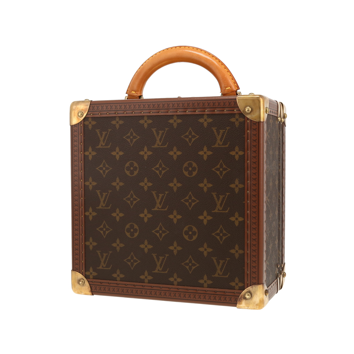 Louis Vuitton  Malle à Chapeaux briefcase  monogram canvas  and lozine (vulcanised fibre) - Detail D4