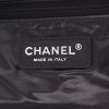 Chanel   bag  in navy blue canvas  and black leather - Detail D2 thumbnail