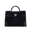 Dior  Diorever handbag  in navy blue foal  and navy blue leather - 360 thumbnail