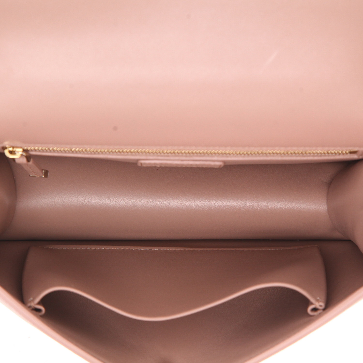 Dior  30 Montaigne shoulder bag  in powder pink grained leather - Detail D3