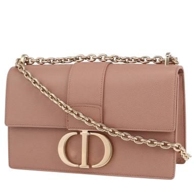 Dior  30 Montaigne shoulder bag  in powder pink grained leather