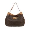 Bolso de mano Louis Vuitton  Galliera en lona Monogram marrón y cuero natural - 360 thumbnail