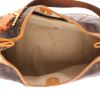 Borsa Louis Vuitton  Galliera in tela monogram marrone e pelle naturale - Detail D3 thumbnail