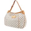 Borsa Louis Vuitton  Galliera in tela a scacchi azzurro e pelle naturale - 00pp thumbnail