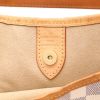 Borsa Louis Vuitton  Galliera in tela a scacchi azzurro e pelle naturale - Detail D2 thumbnail