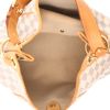 Louis Vuitton  Galliera handbag  in azur damier canvas  and natural leather - Detail D3 thumbnail