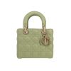 Dior  Lady Dior small model  handbag  in green leather cannage - 360 thumbnail