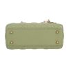 Dior  Lady Dior small model  handbag  in green leather cannage - Detail D1 thumbnail