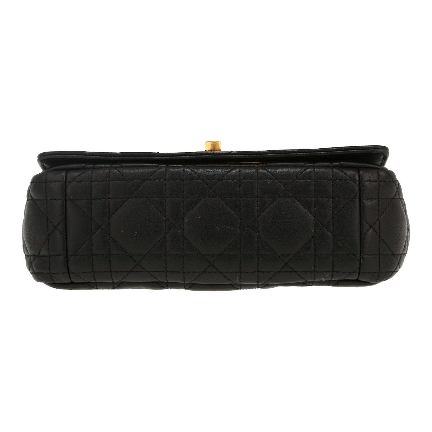 Sac à main Dior  Caro en cuir cannage noir - Detail D1