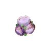 Pomellato Bahia large model ring in pink gold, amethyst and tsavorites - 360 thumbnail