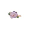 Pomellato Bahia small model ring in pink gold, amethyst and tsavorites - 00pp thumbnail