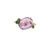 Pomellato Bahia small model ring in pink gold, amethyst and tsavorites - 360 thumbnail