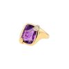 Pomellato Ritratto small model ring in pink gold, amethyst and diamonds - 00pp thumbnail