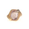 Pomellato Ritratto small model ring in pink gold, quartz and diamonds - 360 thumbnail