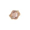 Anello Pomellato Ritratto modello piccolo in oro rosa, quarzo rosa e diamanti - 360 thumbnail