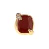 Pomellato Ritratto medium model ring in pink gold, jasper and brown diamonds - 360 thumbnail