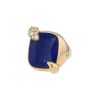 Bague Pomellato Ritratto moyen modèle en or rose, lapis-lazuli et diamants - 00pp thumbnail