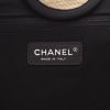 Chanel  Deauville shopping bag  in beige canvas  and black leather - Detail D2 thumbnail