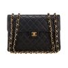 Chanel  Timeless Jumbo handbag  in black quilted leather - 360 thumbnail