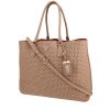 Prada   shopping bag  in beige leather - 00pp thumbnail