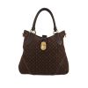 Bolso de mano Louis Vuitton  Elégie en lona Monogram Idylle marrón y cuero marrón - 360 thumbnail