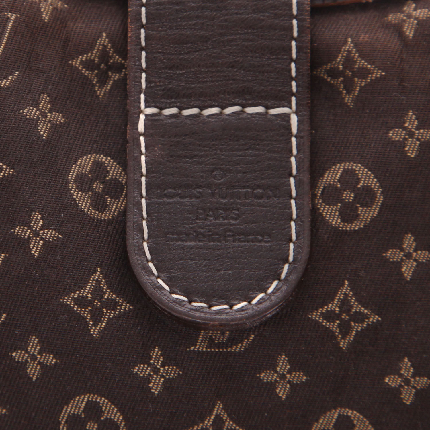 Bolso de mano Louis Vuitton  Elégie en lona Monogram Idylle marrón y cuero marrón - Detail D2