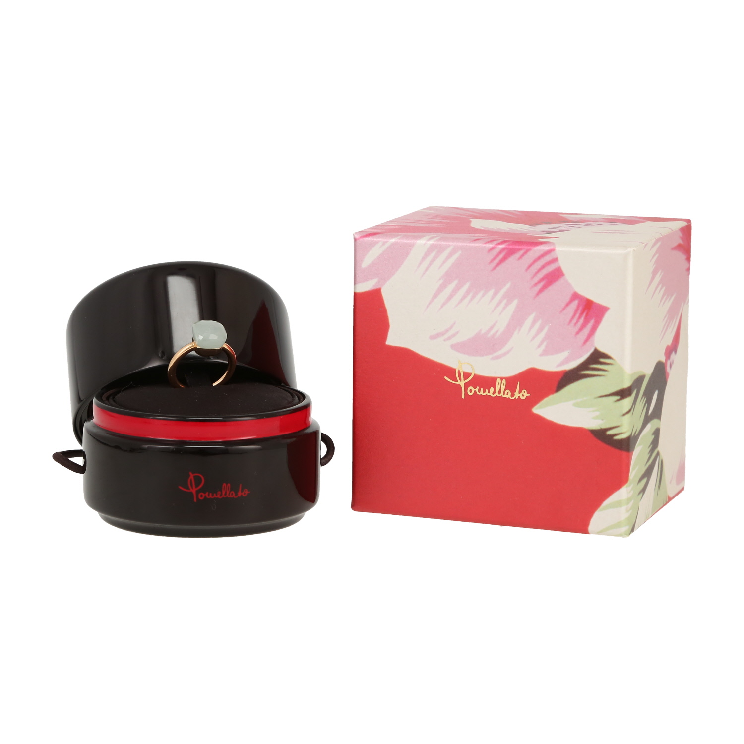 Bague Pomellato Nudo Classic en or rose et aigue-marine laiteuse - Detail D2