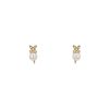 Mikimoto  earrings in yellow gold, diamonds and cultured pearls - 00pp thumbnail