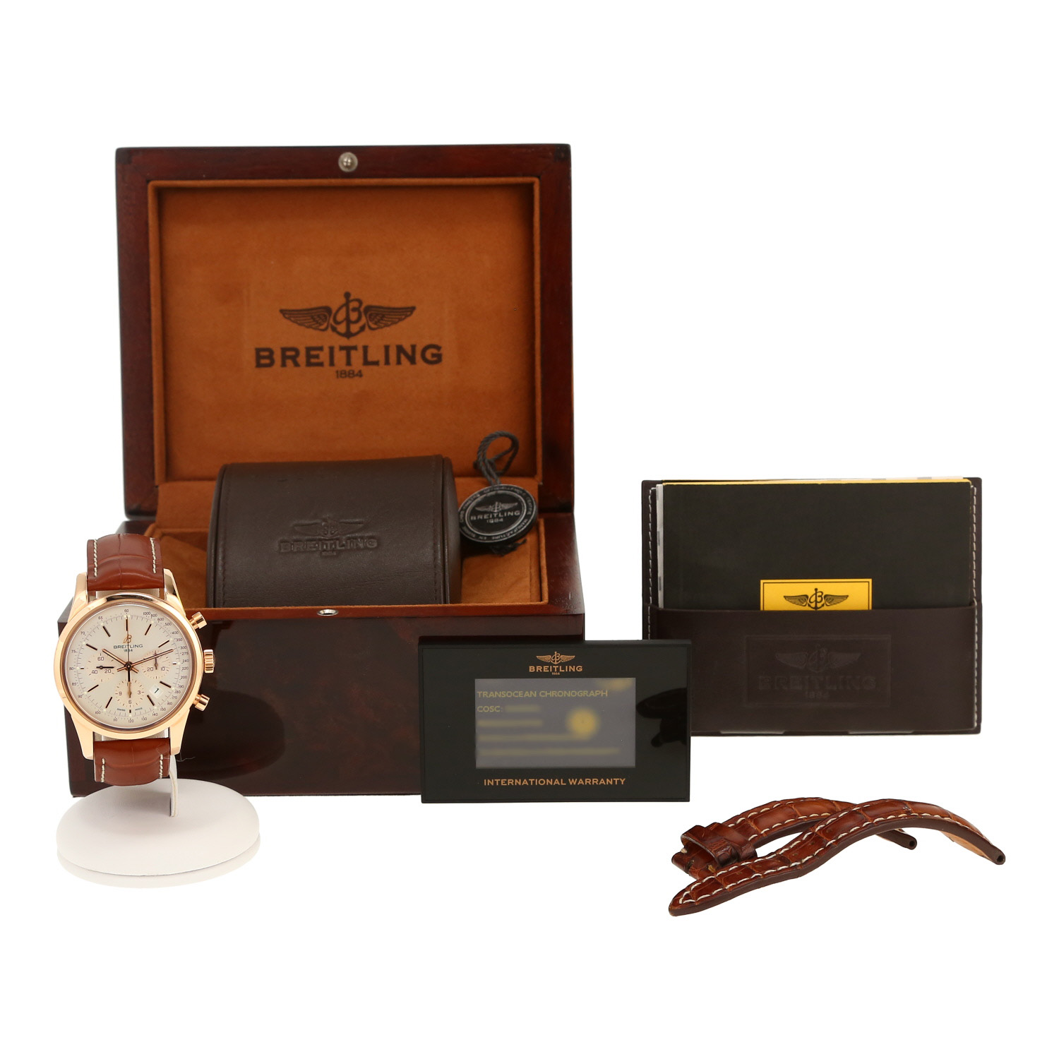 Breitling Transocean Chronograph  in pink gold Ref: Breitling - RB0152  Circa 2018 - Detail D2