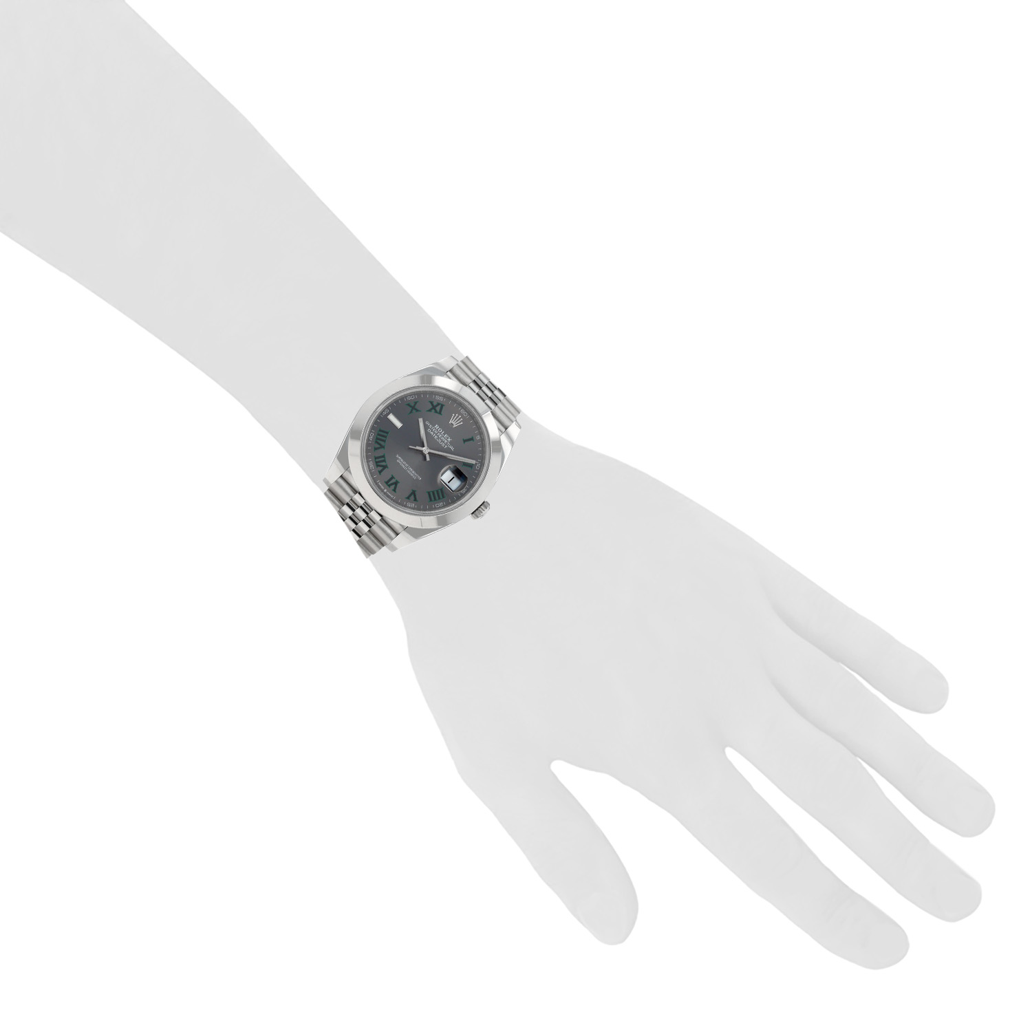 Orologio Rolex Datejust 41  "Wimbledon" in acciaio Ref: Rolex - 126300  Circa 2021 - Detail D1