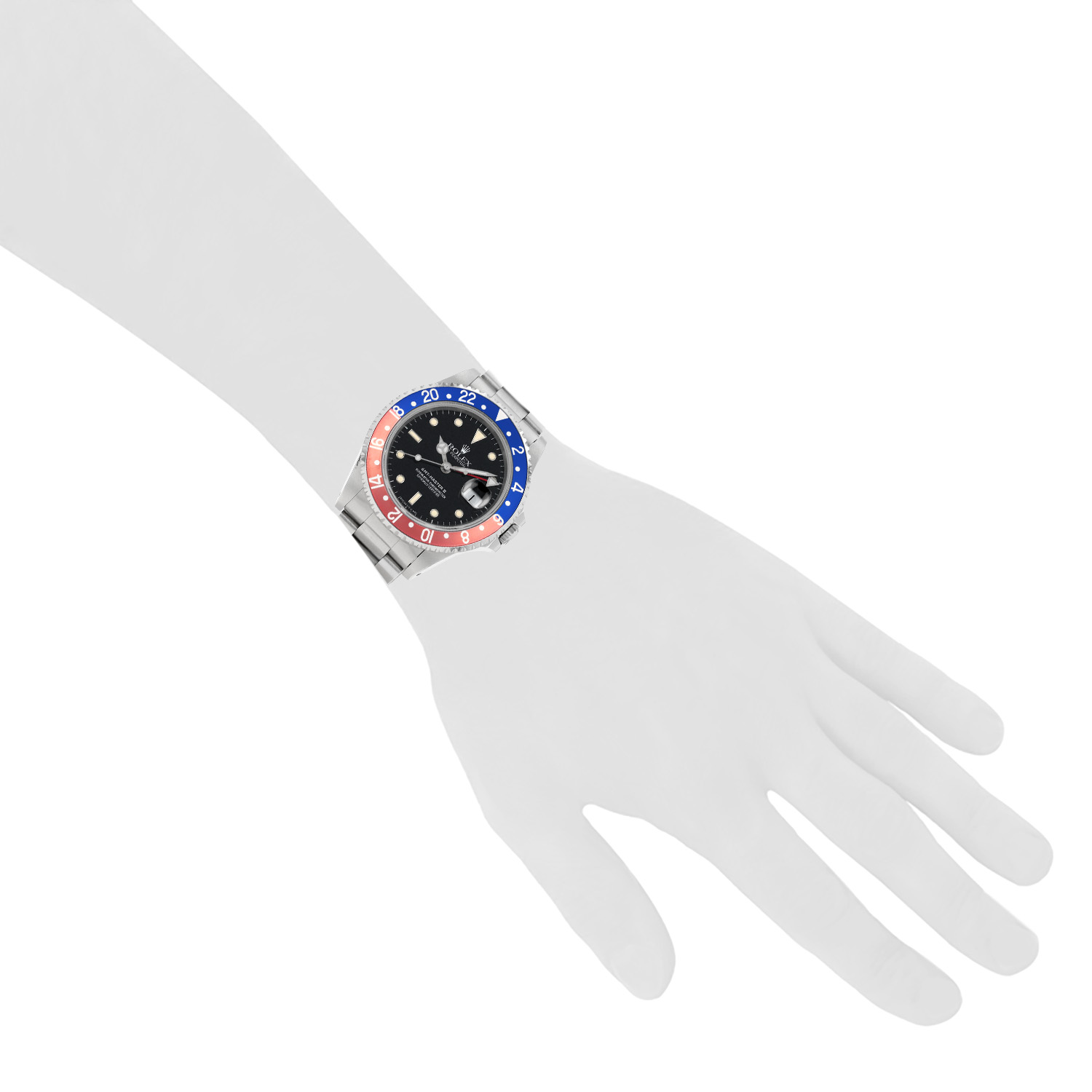 Orologio Rolex GMT-Master II in acciaio Ref: Rolex - 16710  Circa 1995 - Detail D1