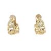 Paire de boucles d'oreilles Cartier Bergame en or jaune et diamants - 360 thumbnail