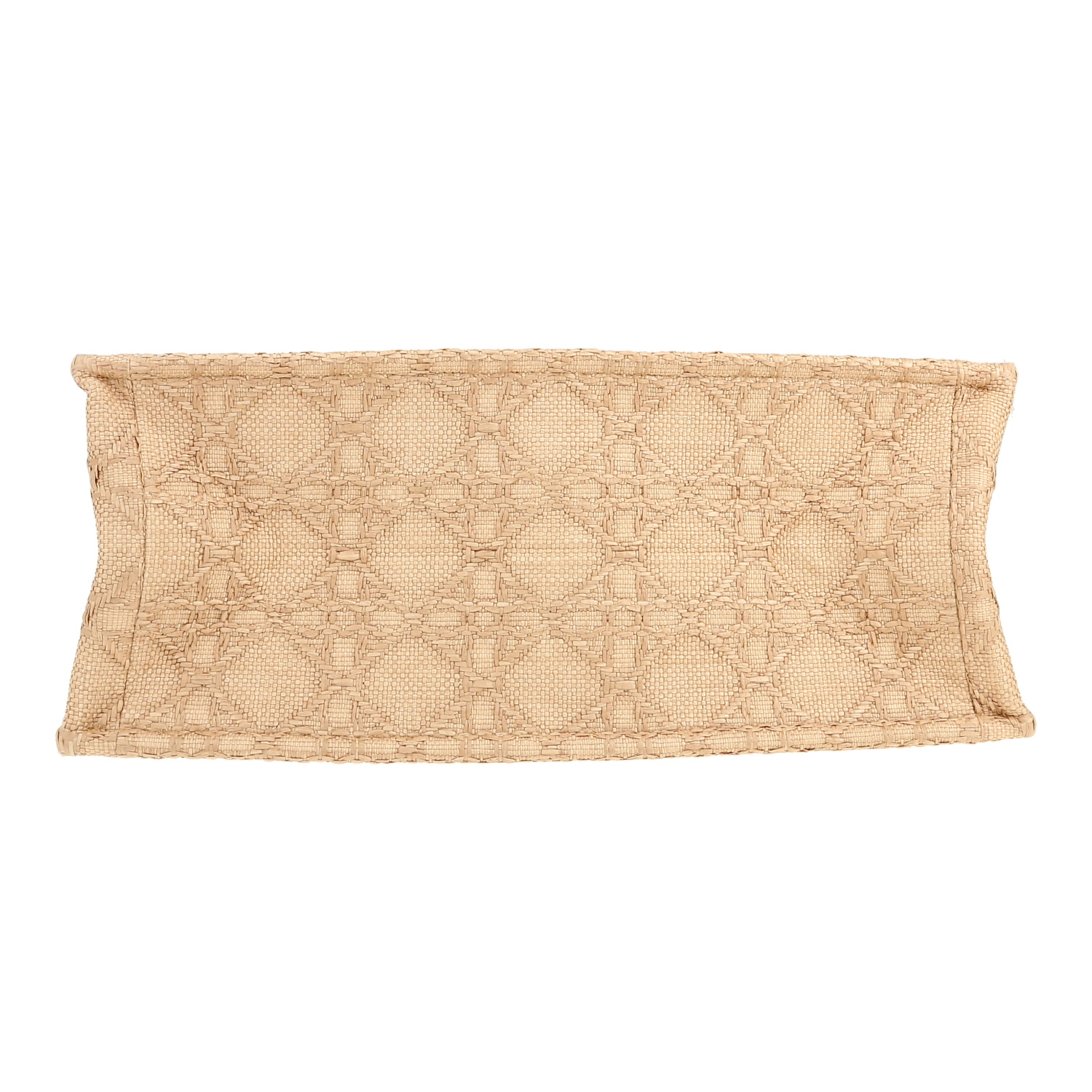 Shopping bag Dior  Book Tote in rafia beige - Detail D1