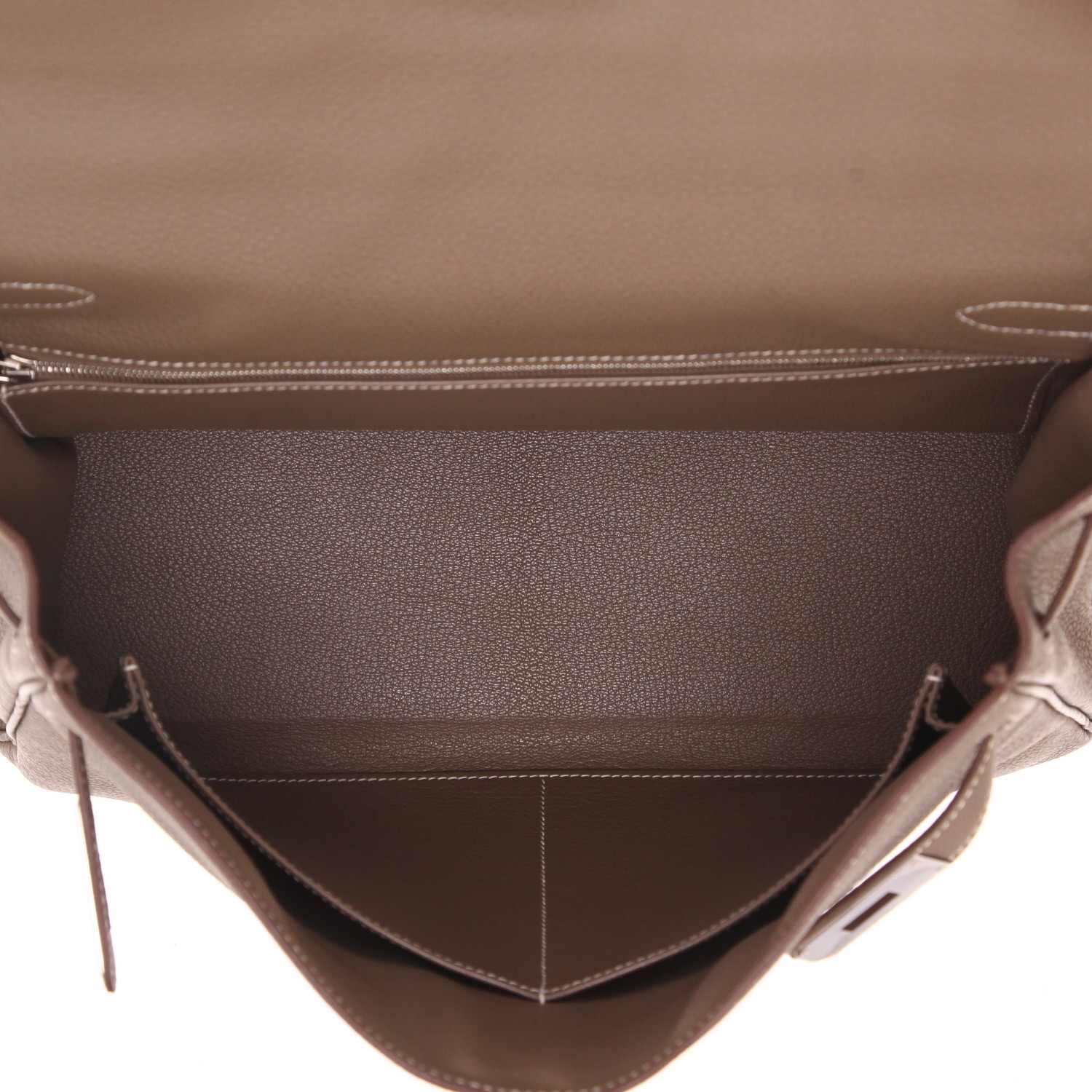 Sac à main Hermès  Kelly 35 cm en cuir togo étoupe - Detail D3