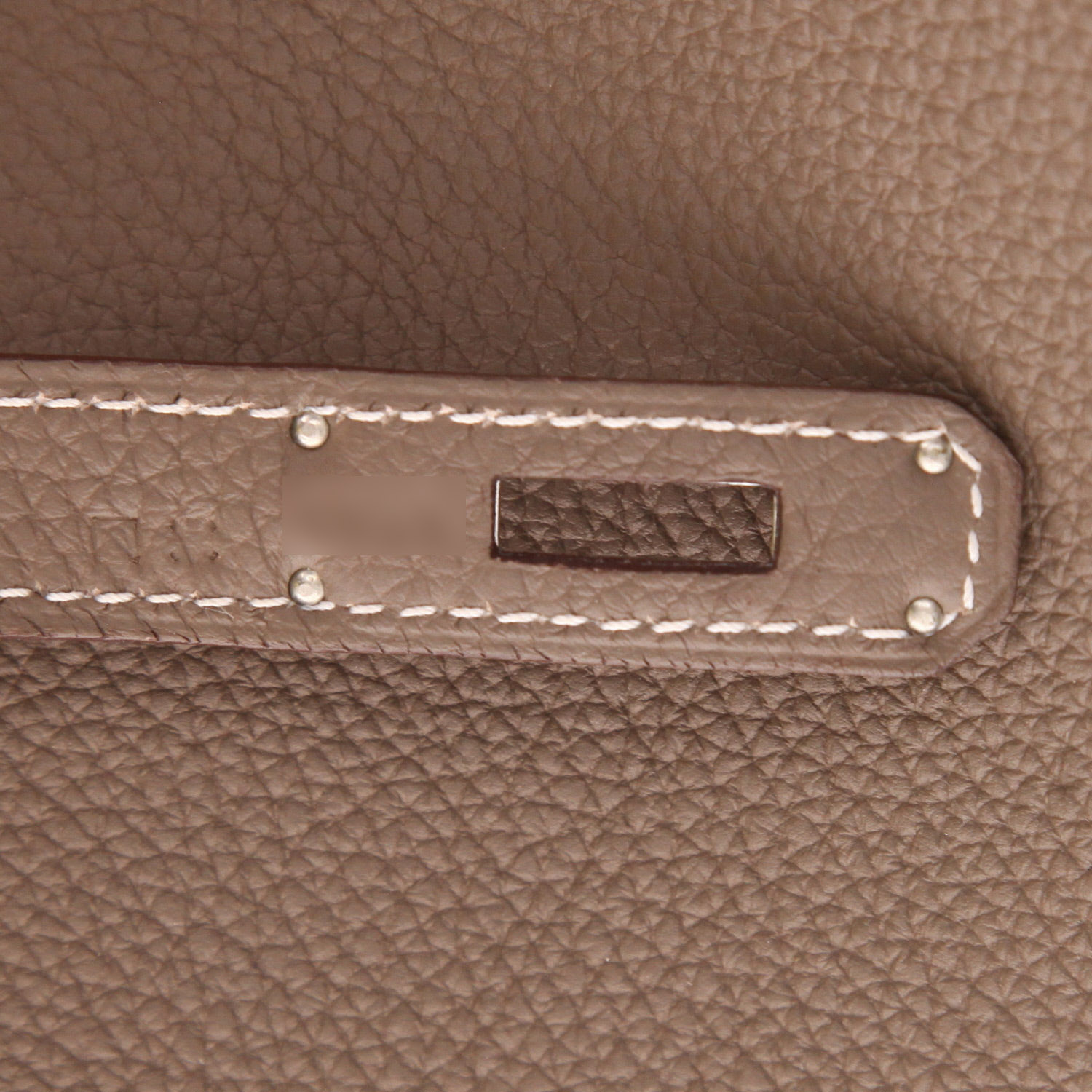 Sac à main Hermès  Kelly 35 cm en cuir togo étoupe - Detail D4