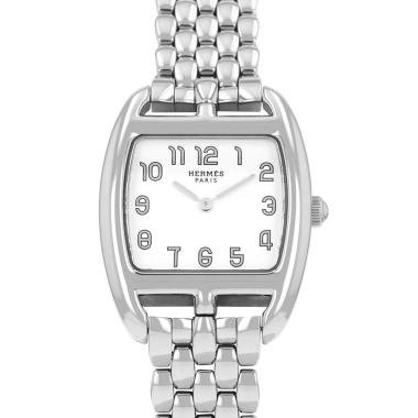 Montre Hermès Cape Cod Tonneau en acier Ref: Hermès - CT1.210  Vers 2010