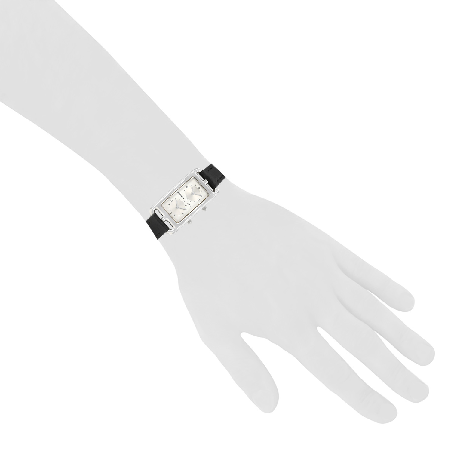 Reloj Hermès Cape Cod Nantucket de acero Ref: Hermès - CC3.210  Circa 2000 - Detail D1