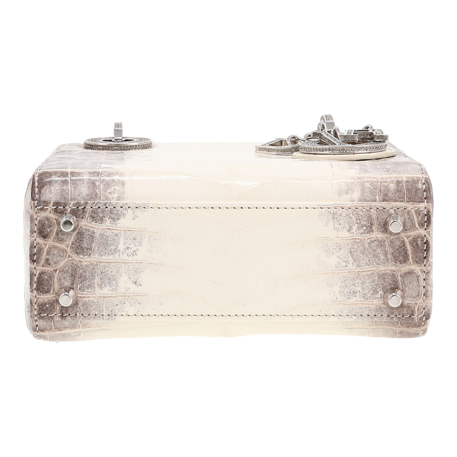 Sac à main Dior  Lady Dior en crocodile - Detail D1