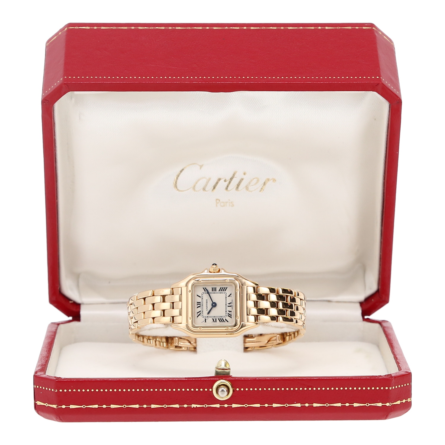 Reloj Cartier Panthère de oro amarillo Ref: Cartier - 107000M  Circa 1990 - Detail D2