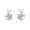 Paire de boucles d'oreilles Chaumet Lien en or blanc et diamants - 00pp thumbnail