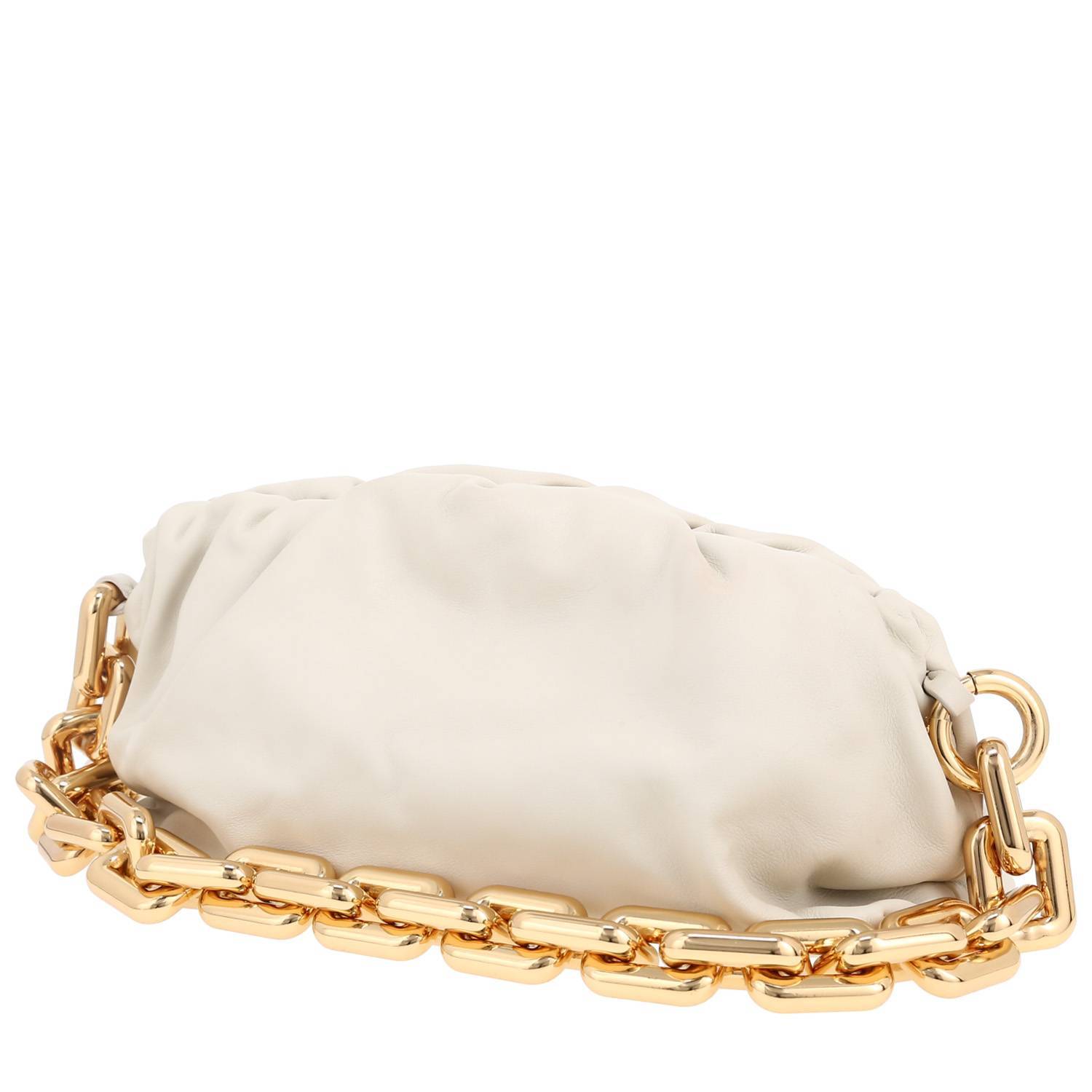 Bottega Veneta Pouch handbag in ecru leather