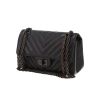 Borsa Chanel  Mini 2.55 in pelle trapuntata a zigzag nera - 00pp thumbnail