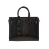 Borsa Saint Laurent  Sac de jour Nano in pitone nero - 360 thumbnail