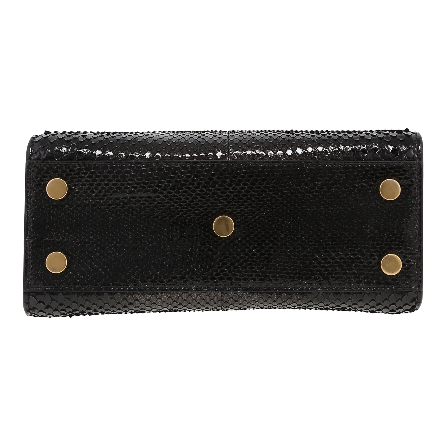 Sac à main Saint Laurent  Sac de jour Nano en python noir - Detail D1