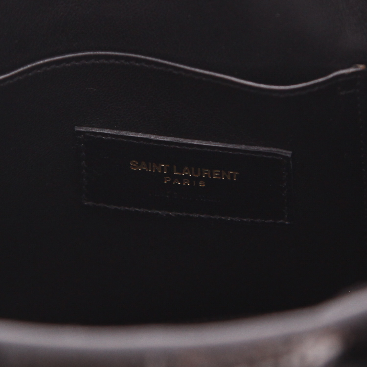 Bolso de mano Saint Laurent  Sac de jour Nano en piel de pitón negra - Detail D2