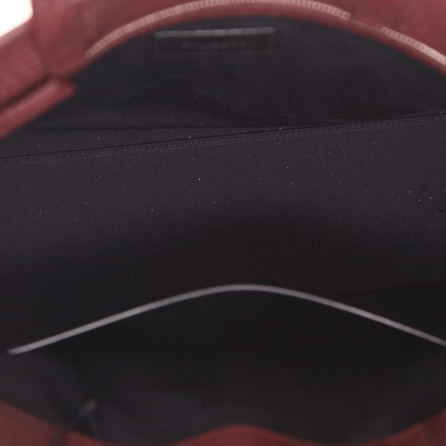 Saint Laurent  Manhattan handbag  in burgundy leather - Detail D3