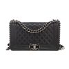 Bolso bandolera Chanel  Boy en cuero acolchado negro - 360 thumbnail